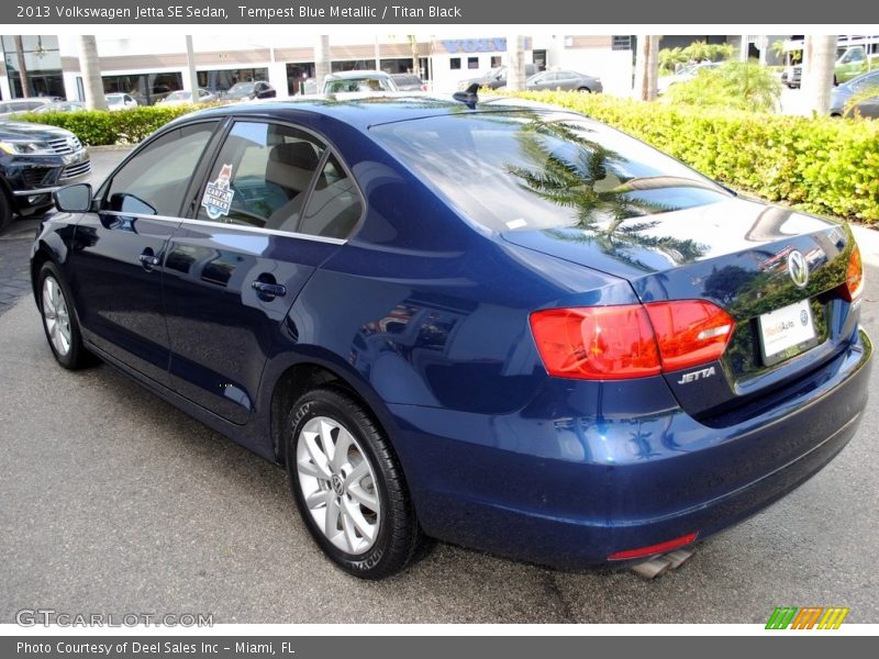 Tempest Blue Metallic / Titan Black 2013 Volkswagen Jetta SE Sedan