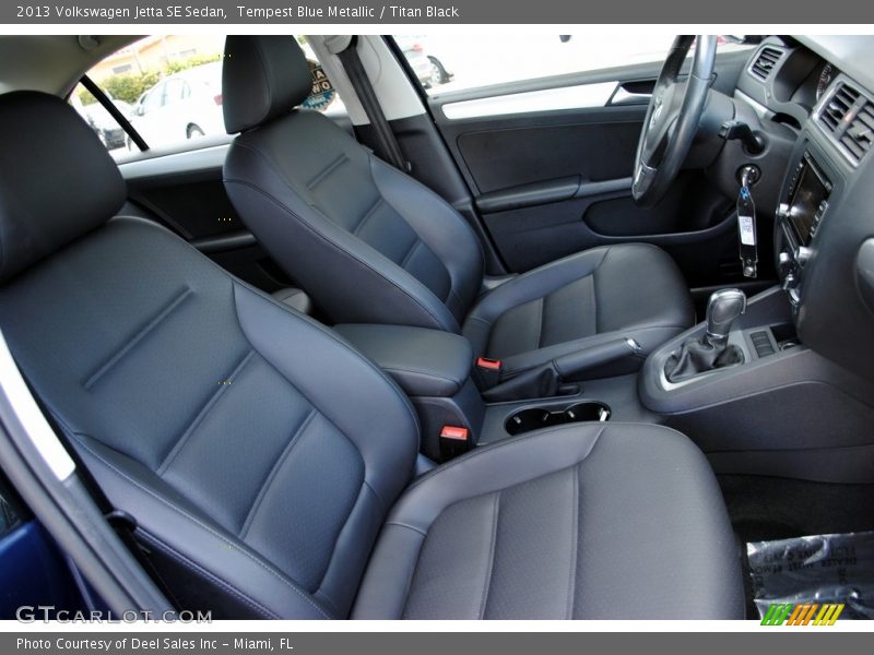 Tempest Blue Metallic / Titan Black 2013 Volkswagen Jetta SE Sedan