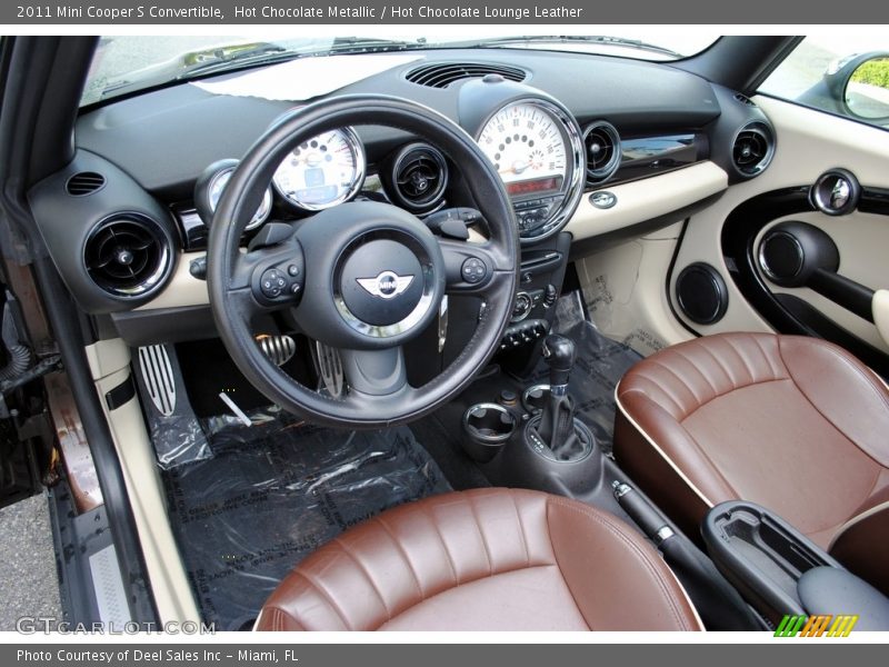  2011 Cooper S Convertible Hot Chocolate Lounge Leather Interior