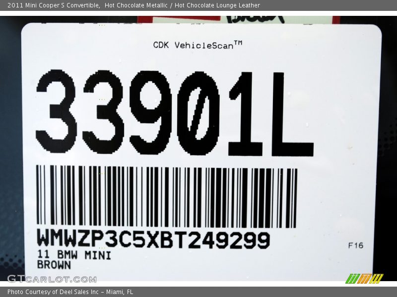 Hot Chocolate Metallic / Hot Chocolate Lounge Leather 2011 Mini Cooper S Convertible