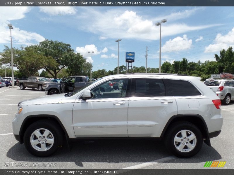 Bright Silver Metallic / Dark Graystone/Medium Graystone 2012 Jeep Grand Cherokee Laredo