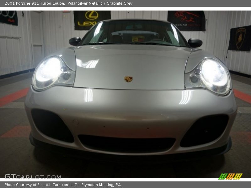 Polar Silver Metallic / Graphite Grey 2001 Porsche 911 Turbo Coupe