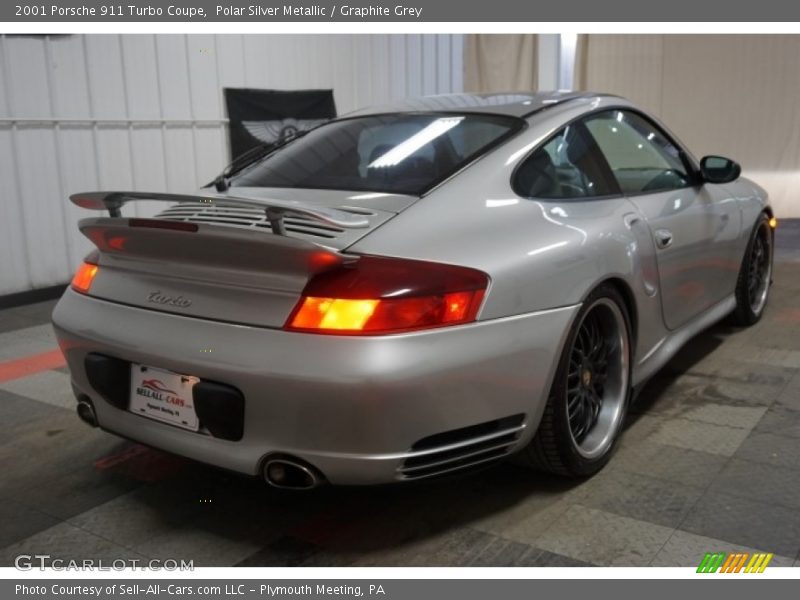 Polar Silver Metallic / Graphite Grey 2001 Porsche 911 Turbo Coupe