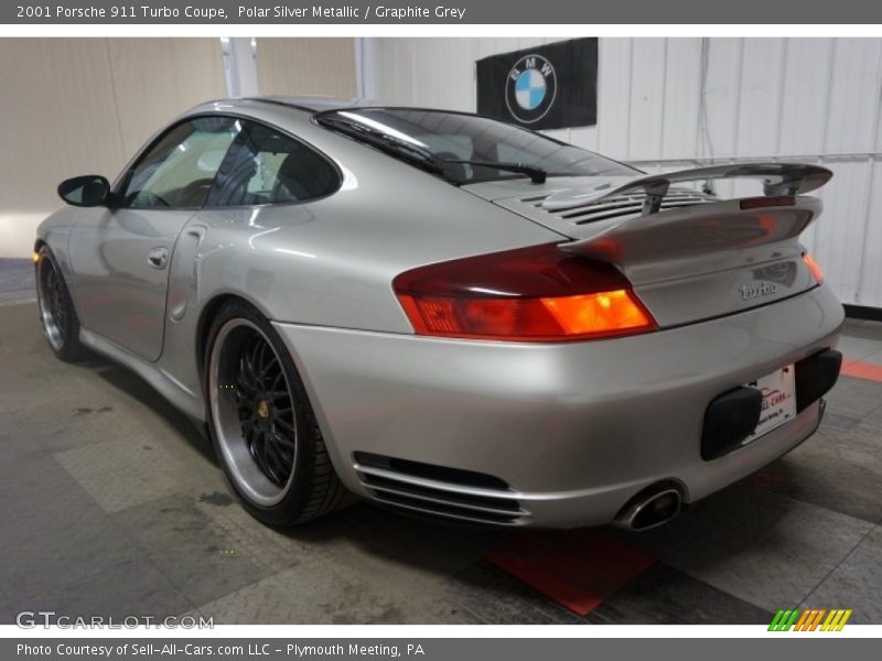 Polar Silver Metallic / Graphite Grey 2001 Porsche 911 Turbo Coupe