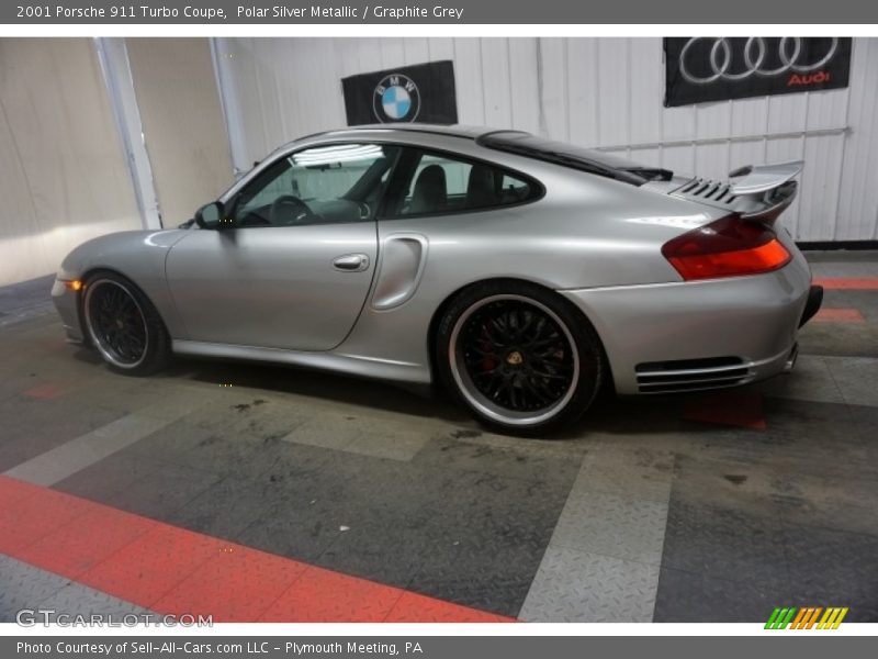 Polar Silver Metallic / Graphite Grey 2001 Porsche 911 Turbo Coupe
