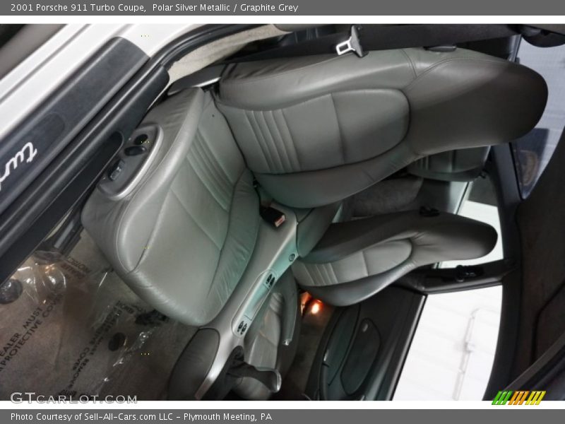 Polar Silver Metallic / Graphite Grey 2001 Porsche 911 Turbo Coupe