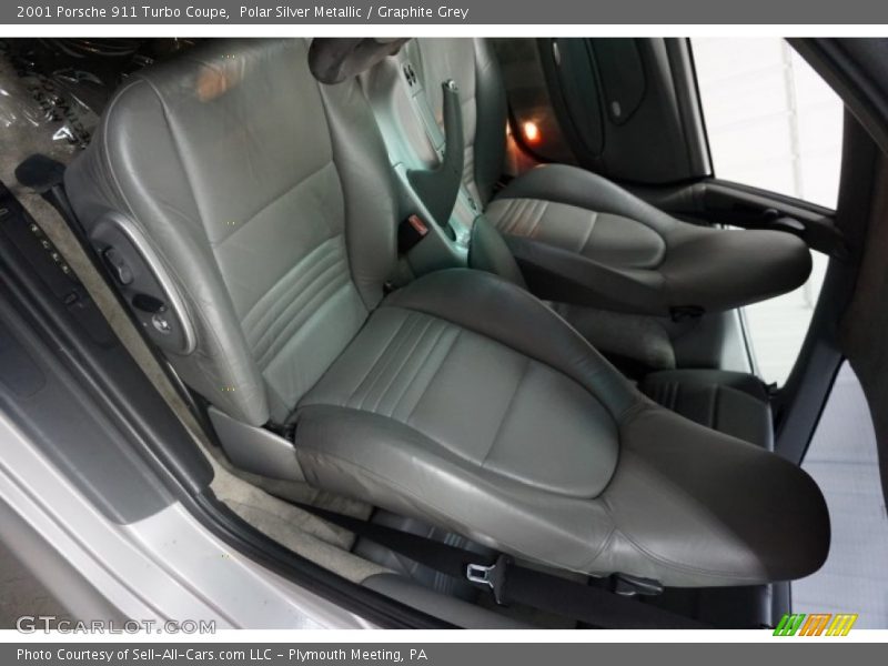 Polar Silver Metallic / Graphite Grey 2001 Porsche 911 Turbo Coupe