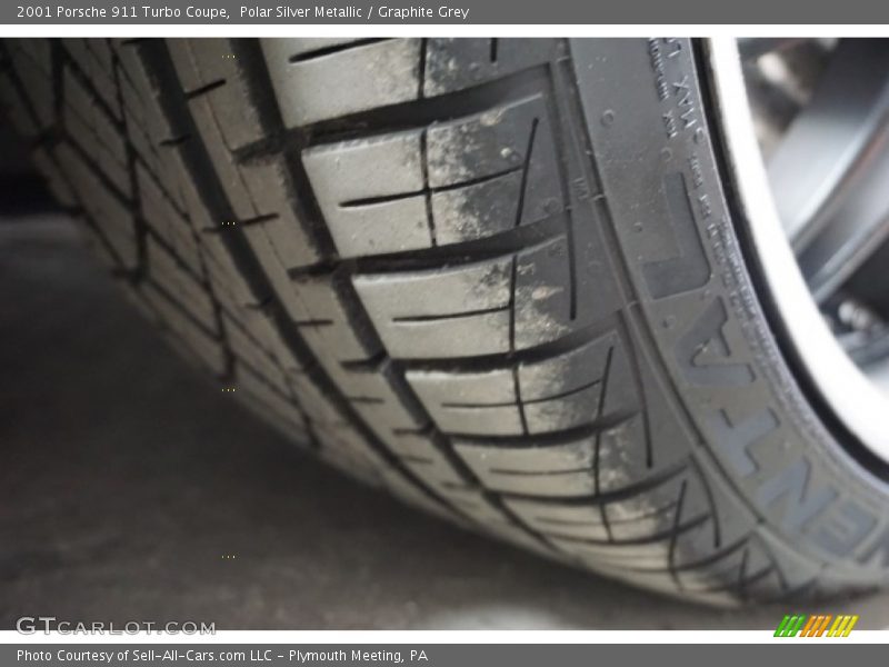Polar Silver Metallic / Graphite Grey 2001 Porsche 911 Turbo Coupe