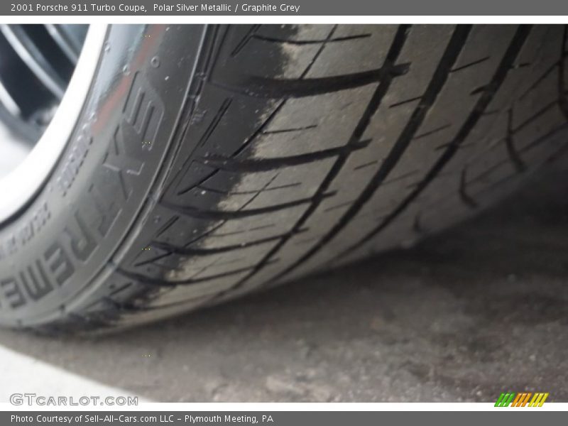 Polar Silver Metallic / Graphite Grey 2001 Porsche 911 Turbo Coupe