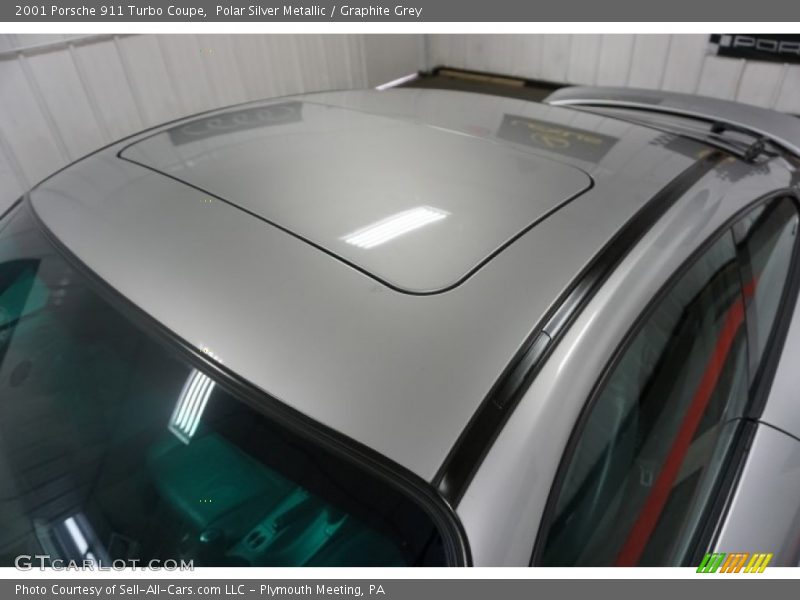 Polar Silver Metallic / Graphite Grey 2001 Porsche 911 Turbo Coupe
