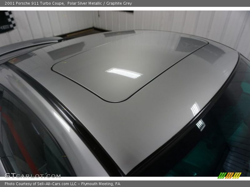 Polar Silver Metallic / Graphite Grey 2001 Porsche 911 Turbo Coupe