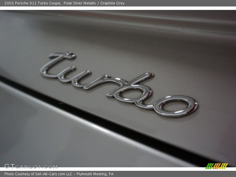 Polar Silver Metallic / Graphite Grey 2001 Porsche 911 Turbo Coupe