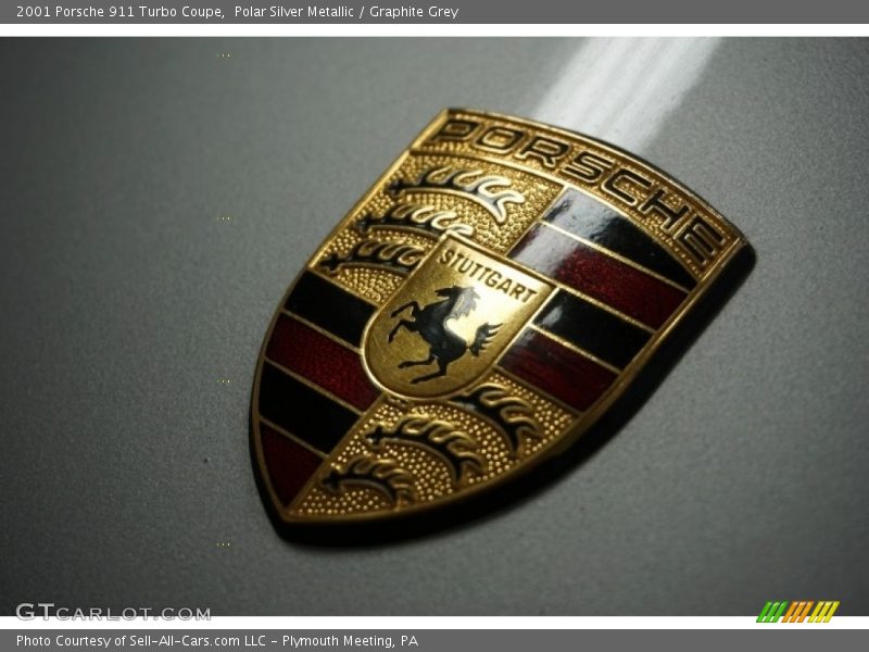 Polar Silver Metallic / Graphite Grey 2001 Porsche 911 Turbo Coupe