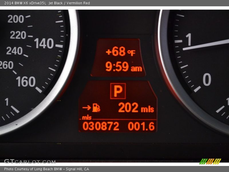 Jet Black / Vermilion Red 2014 BMW X6 xDrive35i