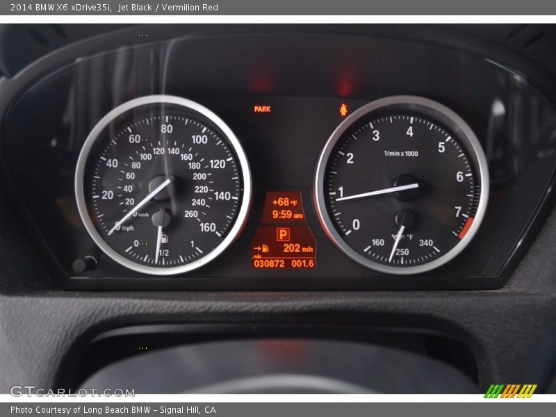 Jet Black / Vermilion Red 2014 BMW X6 xDrive35i