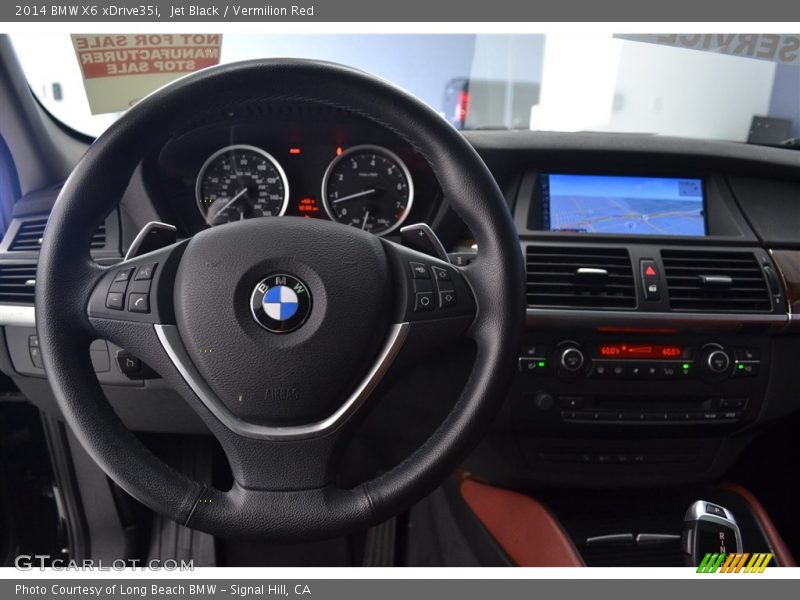 Jet Black / Vermilion Red 2014 BMW X6 xDrive35i