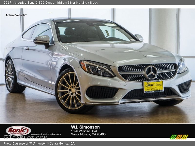 Iridium Silver Metallic / Black 2017 Mercedes-Benz C 300 Coupe