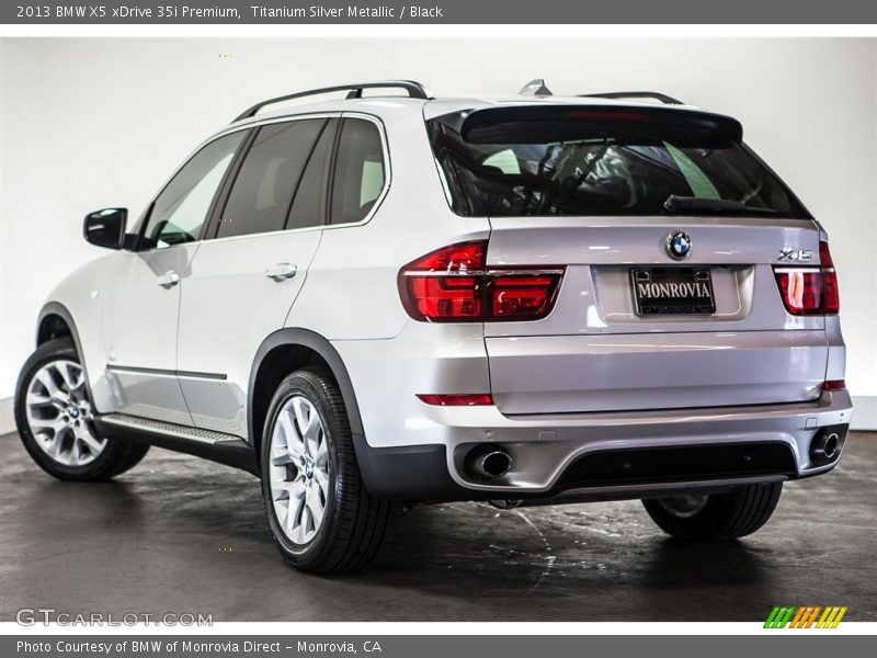 Titanium Silver Metallic / Black 2013 BMW X5 xDrive 35i Premium