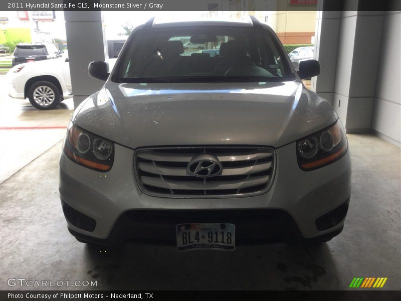 Moonstone Silver / Gray 2011 Hyundai Santa Fe GLS
