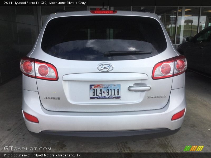 Moonstone Silver / Gray 2011 Hyundai Santa Fe GLS