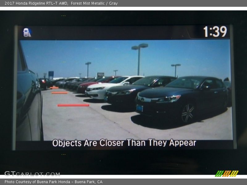 Forest Mist Metallic / Gray 2017 Honda Ridgeline RTL-T AWD