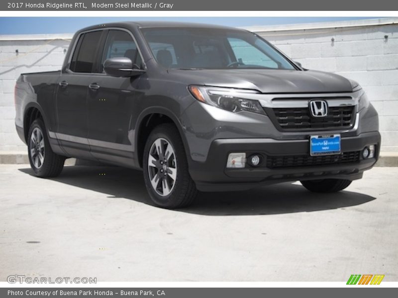Modern Steel Metallic / Gray 2017 Honda Ridgeline RTL