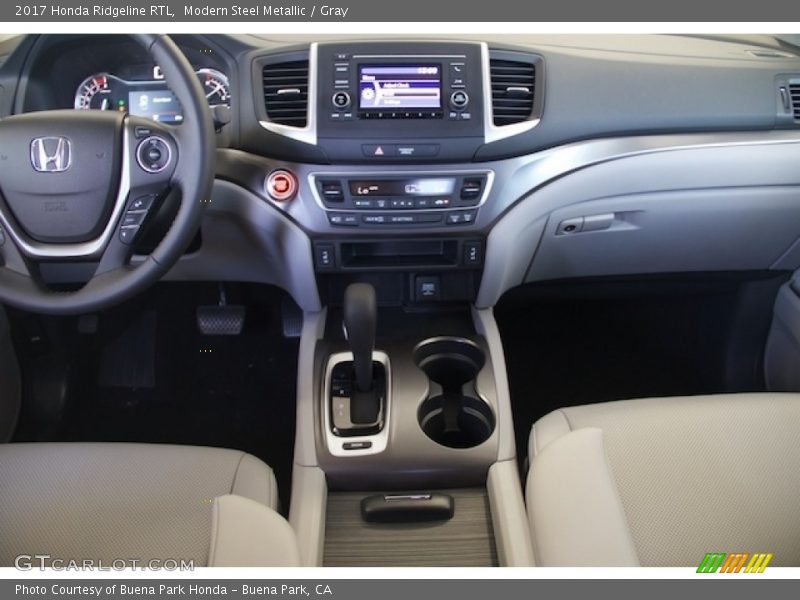 Modern Steel Metallic / Gray 2017 Honda Ridgeline RTL