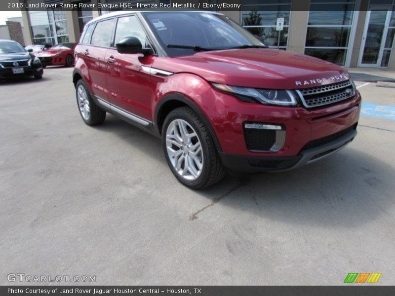 Firenze Red Metalllic / Ebony/Ebony 2016 Land Rover Range Rover Evoque HSE