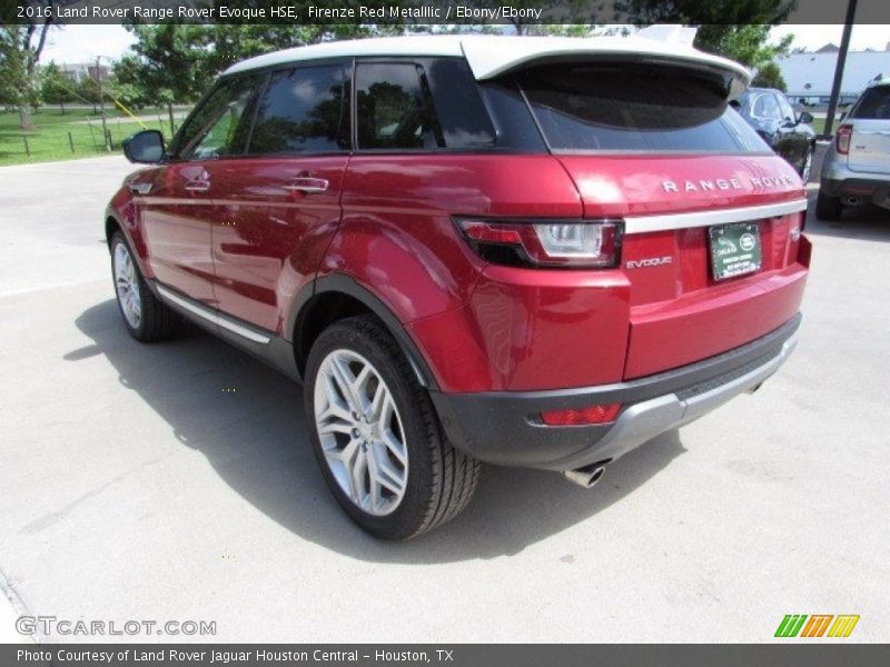 Firenze Red Metalllic / Ebony/Ebony 2016 Land Rover Range Rover Evoque HSE