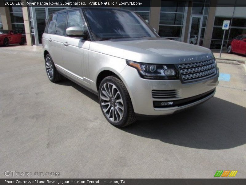 Aruba Metallic / Ebony/Ebony 2016 Land Rover Range Rover Supercharged