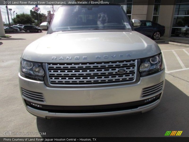 Aruba Metallic / Ebony/Ebony 2016 Land Rover Range Rover Supercharged