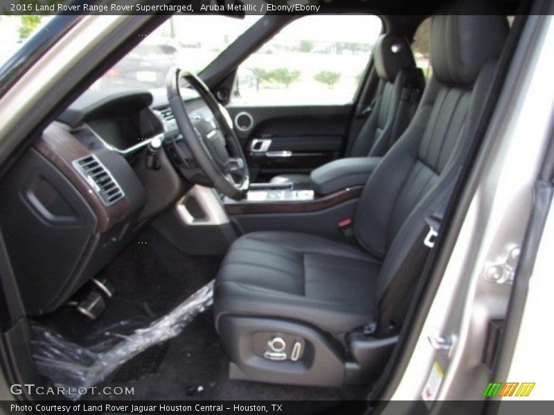 Aruba Metallic / Ebony/Ebony 2016 Land Rover Range Rover Supercharged