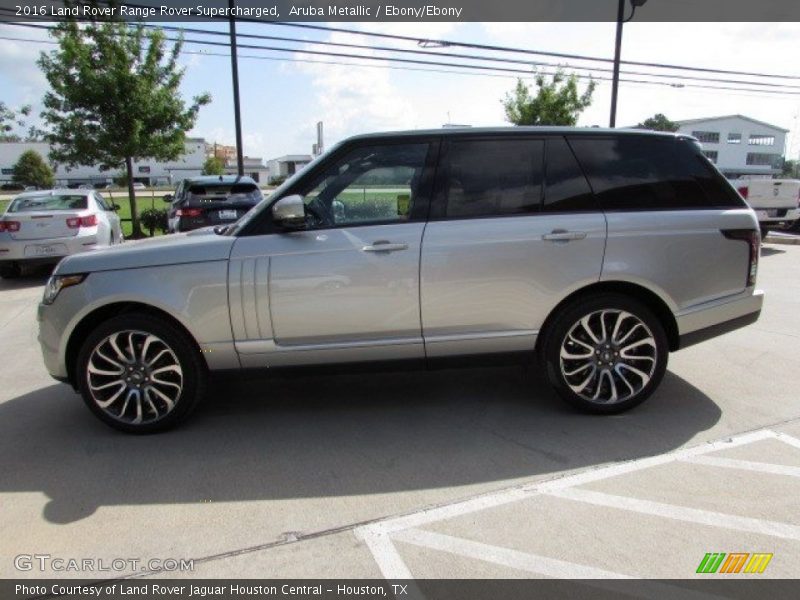 Aruba Metallic / Ebony/Ebony 2016 Land Rover Range Rover Supercharged