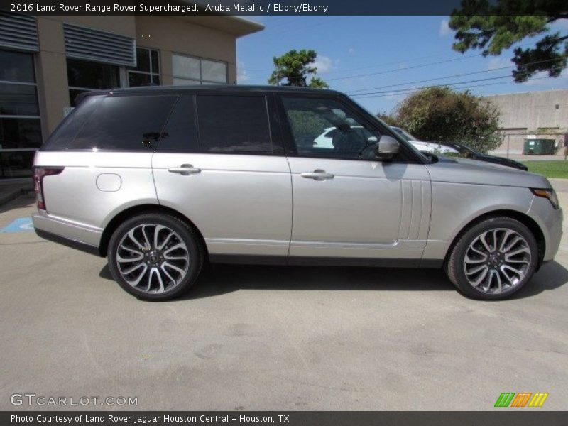 Aruba Metallic / Ebony/Ebony 2016 Land Rover Range Rover Supercharged