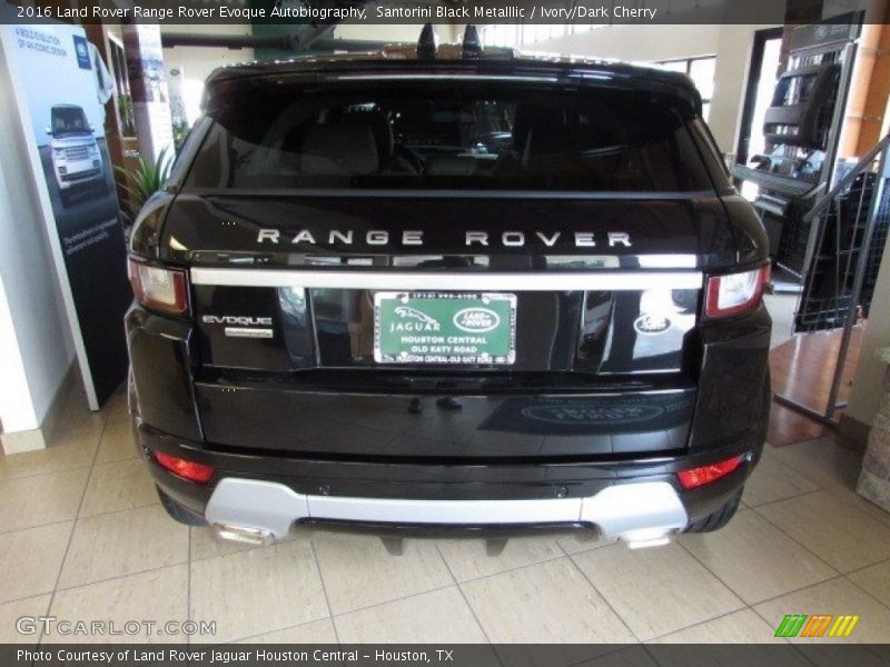 Santorini Black Metalllic / Ivory/Dark Cherry 2016 Land Rover Range Rover Evoque Autobiography