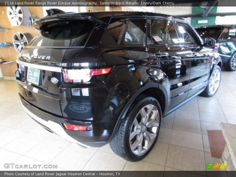 Santorini Black Metalllic / Ivory/Dark Cherry 2016 Land Rover Range Rover Evoque Autobiography