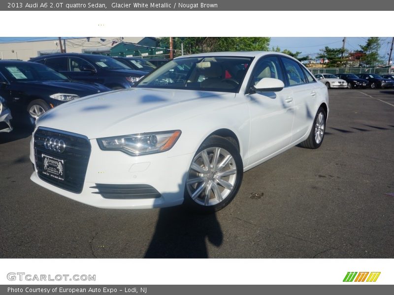 Glacier White Metallic / Nougat Brown 2013 Audi A6 2.0T quattro Sedan