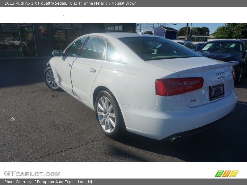 Glacier White Metallic / Nougat Brown 2013 Audi A6 2.0T quattro Sedan