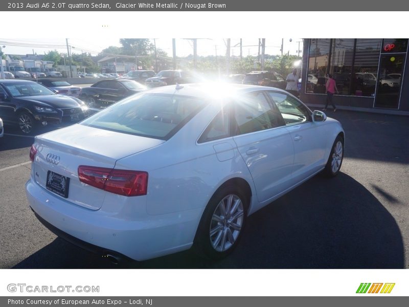 Glacier White Metallic / Nougat Brown 2013 Audi A6 2.0T quattro Sedan