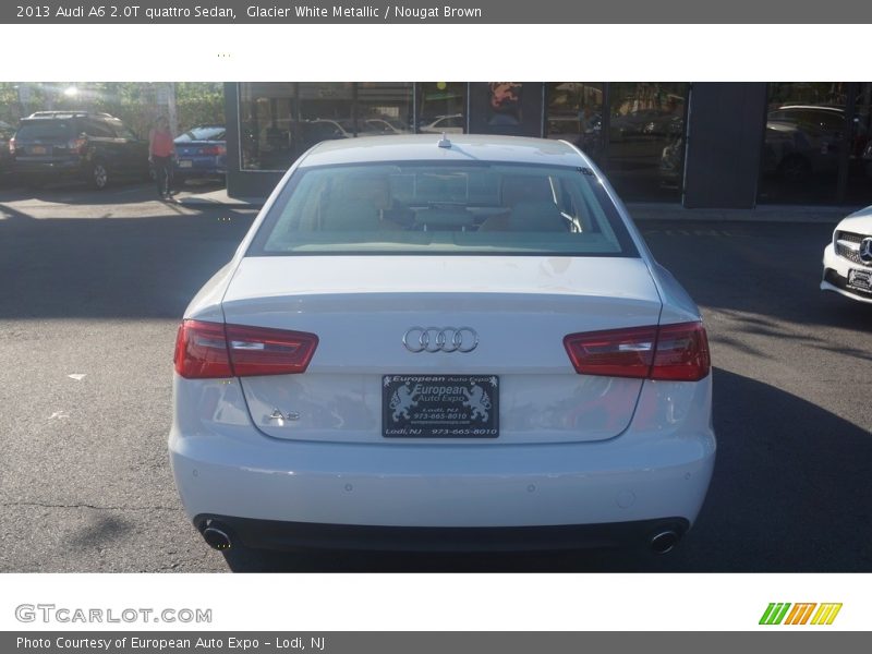 Glacier White Metallic / Nougat Brown 2013 Audi A6 2.0T quattro Sedan