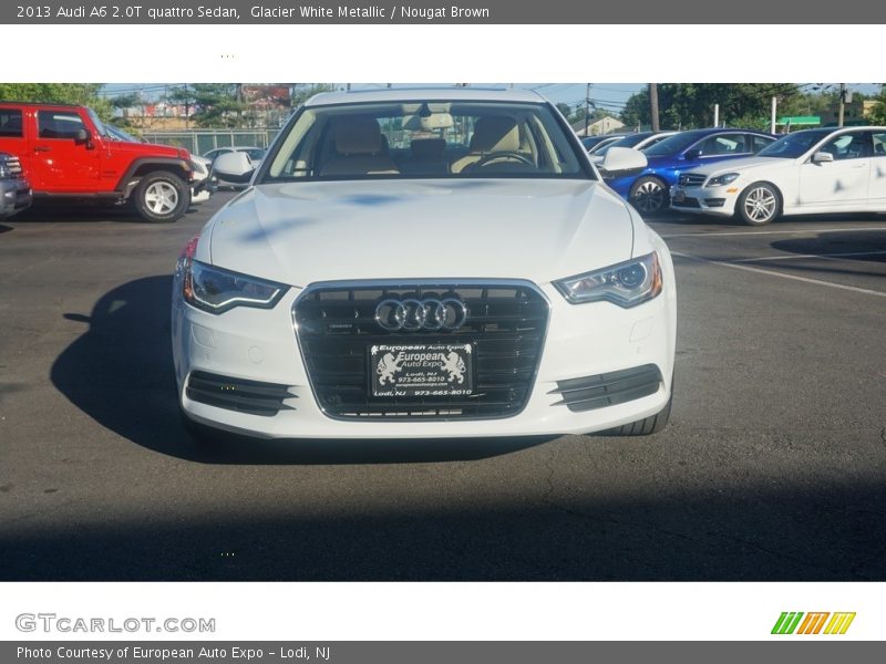 Glacier White Metallic / Nougat Brown 2013 Audi A6 2.0T quattro Sedan