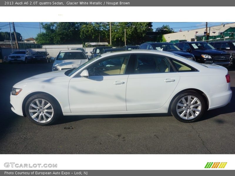 Glacier White Metallic / Nougat Brown 2013 Audi A6 2.0T quattro Sedan