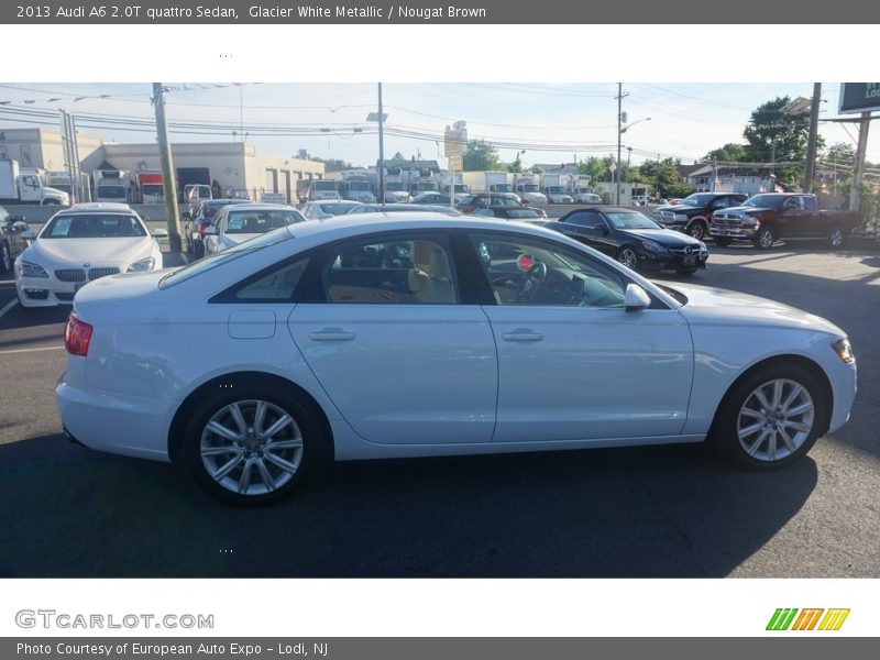 Glacier White Metallic / Nougat Brown 2013 Audi A6 2.0T quattro Sedan