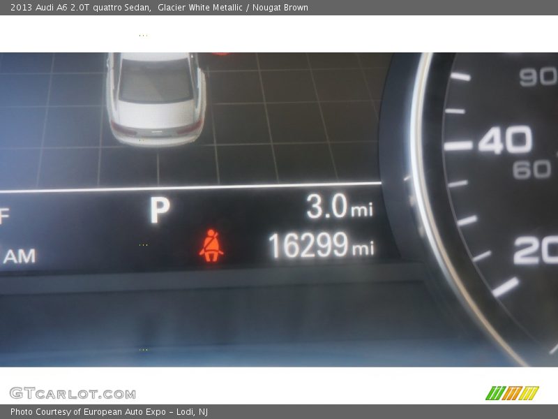 Glacier White Metallic / Nougat Brown 2013 Audi A6 2.0T quattro Sedan