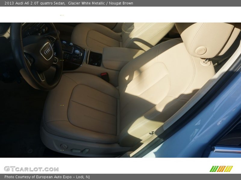 Glacier White Metallic / Nougat Brown 2013 Audi A6 2.0T quattro Sedan