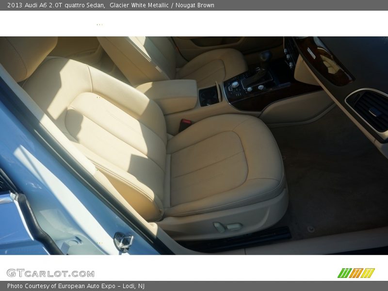 Glacier White Metallic / Nougat Brown 2013 Audi A6 2.0T quattro Sedan