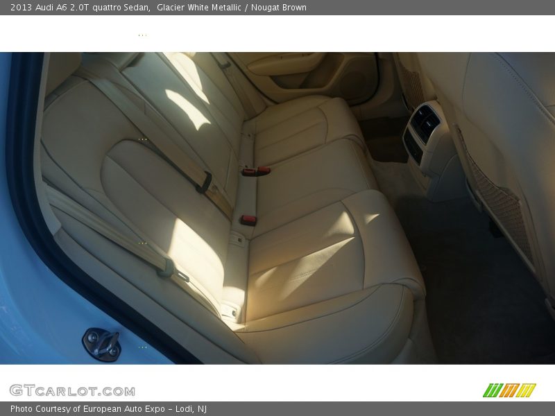 Glacier White Metallic / Nougat Brown 2013 Audi A6 2.0T quattro Sedan