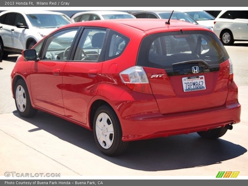 Milano Red / Gray 2013 Honda Fit