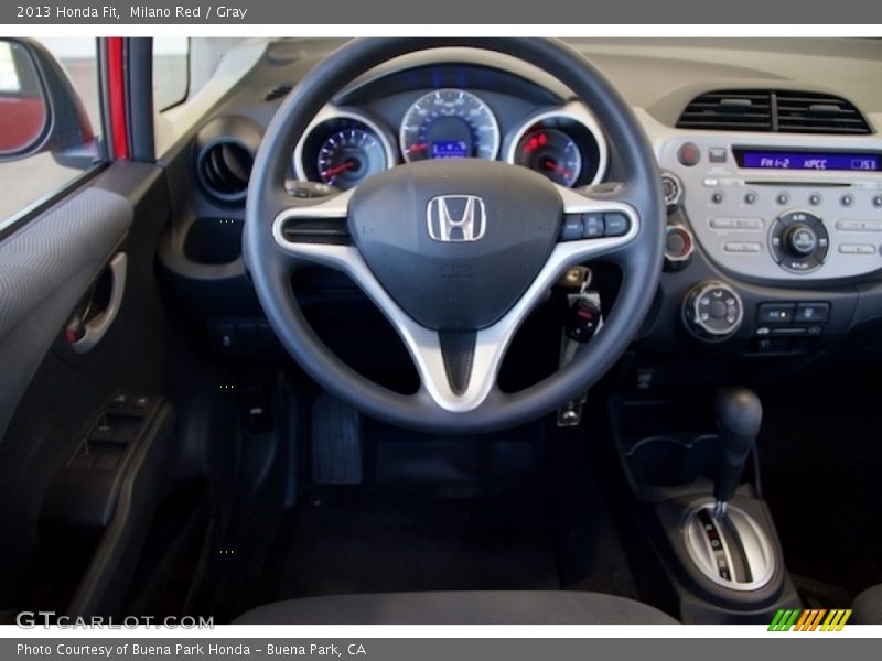 Milano Red / Gray 2013 Honda Fit