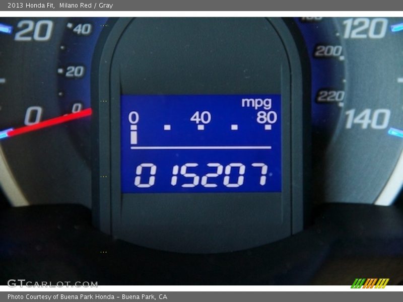 Milano Red / Gray 2013 Honda Fit
